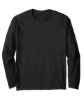 Black long sleeve t-shirt in Watercolor Style Sunglasses Cat Artwork Long Sleeve T Shirt For Cat Lovers on plain background.