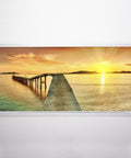 Beach-themed sunset view on 2x4 fluorescent light covers for classroom ceiling fixtures beach vibe 4 pack, 22.38 by 46.5 inches