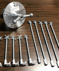 Ring Puller With Swivel Head For 3, 4 And 5 Blade Aircraft Propellers, 7 Inch Diameter, Pro Grade Aviation Tool with shafts