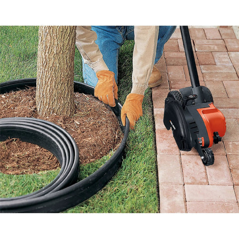 2 In 1 Electric Lawn Edger And Trencher With 12 Amp Corded Power, 7.5 Inch Cutting Width edging along driveway and garden bed