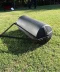 Tow Behind Lawn Roller 18-Inch By 36-Inch Heavy Duty Poly Roller With 40 Gallon Capacity with side molded spokes