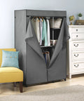 Deluxe Utility Closet With Five Extra Strong Shelves And Removable Breathable Cover For Garage Basement And Laundry Room Storage