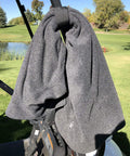 Golf cart with towel using Magnetic Rangefinder Strap For Golf Carts And Rails Adjustable Mount Holder With Ultra Strong Magnets