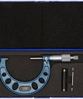 Outside Micrometer 2 To 3 Inch Range With 0.001 Inch Vernier Graduation Flat Anvil Spindle Premium Quality Tool in protective case