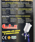 Top Shelf High Transfer Paint Spray Gun With 1.3mm Nozzle And Resilient Plastic Cup Featuring Integrated Regulator for auto body work.