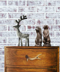 Rustic Faux Antler Cabinet Drawer Pulls Set Of 2 6 Inch Long With Screws Included on wooden drawer with decor