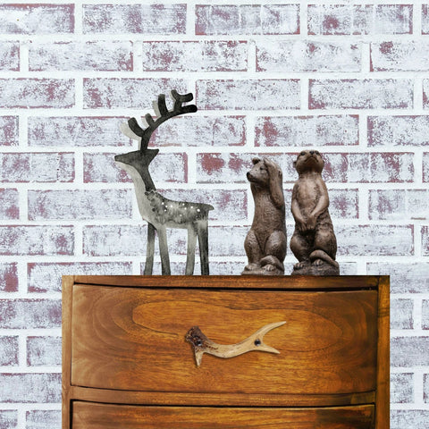 Rustic Faux Antler Cabinet Drawer Pulls Set Of 2 6 Inch Long With Screws Included on wooden drawer with decor
