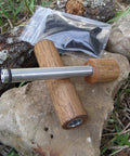 Hickory Fire Piston Kit With Char Cloth O Rings Instructions And Storage Bag For Quick Campfire Lighting Air Powered Tool