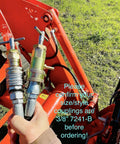 Three Eighths Inch ISO 7241-B Hydraulic Quick Coupling Pressure Relief Tool Kit With Male And Female Adapters for compact tractors.