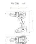 Heavy Duty Brushless Cordless Drill Driver With No Fluff Quick Change Accessories And Real World Torque dimensions illustration