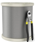 1/8 Inch T316 Stainless Steel Cable Railing Kit for Outdoor Decks and Marine Use Saltwater Ready Rustproof Cable Rail System