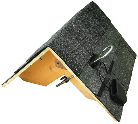 Permanent Roof Anchor With Flashing And Cap For Wood Frame Structures That Fits Multiple Size Trusses With Bolt And Clamp Installation