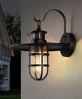 2 Pack 10 Inch Motion Sensor Outdoor Porch Lights Dusk to Dawn Exterior Wall Sconces Waterproof Matte Black Farmhouse Barn Lighting