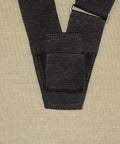 Black Single Web Sling Carrying Belt for Parade Flagpole Holder and Color Guard Gear showcasing webbing material close-up