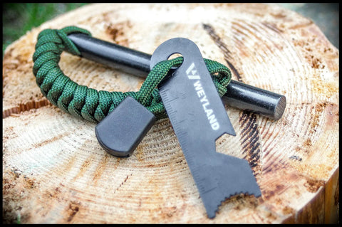 Fire Starter Kit With Ferro Rod And Magnesium Flint And Steel Survival Tool for Camping Bushcraft Emergency Preparedness