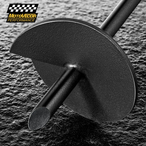 18 Inch Heavy Duty Screw In Ground Anchors Deliver A Hardcore 1000 Lb Hold Made From Tough Tungsten Steel with a close-up view.
