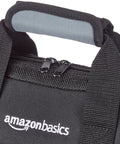 Durable Electrician Tool Bag With Strap And 50 Pockets, close-up of handle and zipper, 600D Oxford Cloth, black and gray
