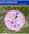 Minnie Mouse Splash Pad For Kids With Built In Sprinklers, Disney Pool Party Essential For Ages 1 And Up, Pink Floral Pattern