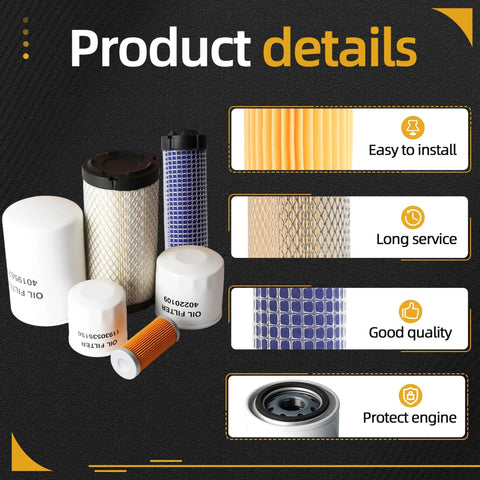 All In One Maintenance Filter Kit For LS Tractor MT125 Oil Filter 11930535150 Fuel Filter 40358122 Air Filter 40049450 Hydraulic Filter 40195621 Hydrostatic Oil Filter 40220109