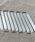 10 Piece Diamond Knife Sharpening Stone Kit With Aluminum Blank Plates For Pro RX008 Knife Sharpener Includes 80 200 400