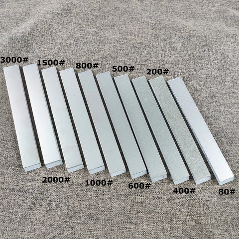 10 Piece Diamond Knife Sharpening Stone Kit With Aluminum Blank Plates For Pro RX008 Knife Sharpener Includes 80 200 400