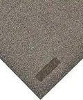 Corner view of Niru Cushion-Ease GSII Solid Rubber Anti-Fatigue Mat 3 By 3 Ft Black showing textured nitrile surface with silicon carbide grit.