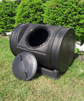 Compost Wizard Jr 7 Cu Ft Outdoor Garden Compost Bin With Wheels And Handles BPA Free Polyethylene in garden setting