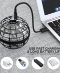 Hovering Orb Ball Toy Hand Controlled Drone No Remote Indoor Outdoor Fun charging via USB from laptop