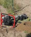 Earth Auger Combo With 52cc Two Cycle Powerhead And 8 Inch Auger Included on soil with heavy duty handlebars