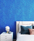 Room with Royal Blue Glitter Peel and Stick Wallpaper Self Adhesive Sparkle Bling Wallpaper for Cabinets Drawers and Walls 15.8x240 Inches