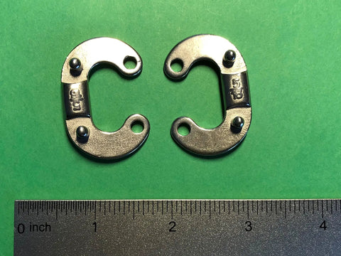 Stainless Steel 316 Chain Connecting Link Marine Grade 5/16 Inch Rope Anchor Connector displayed with measurement ruler.