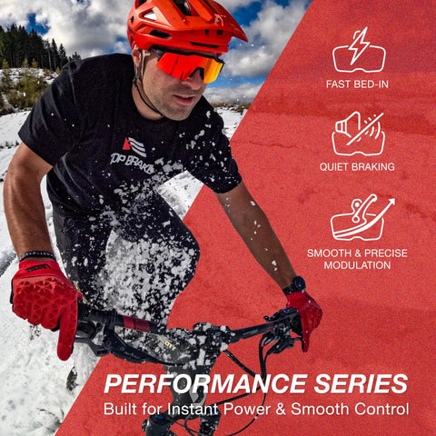 Mountain biker using disc brake for Sram Code R RS RSC Guide RE G2 DB8 with extreme stopping power and smooth braking.