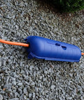 Outdoor IP44 Protected Power Box For 230V Extension Cables, Lockable Weatherproof Protective Case For H07RN-3G2.5 Cables, Blue, on gravel