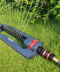Essential Turbo Oscillating Water Sprinkler With 16 Nozzles That Covers Up To 3600 Sq Ft For A Big Yard Weighted Base Adjustable Range