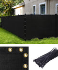 4 Foot By 50 Foot Privacy Fence Screen For Chain Link Fences, Heavy Duty Windscreen With Bindings And Grommets, 90 Percent Blockage