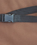 Close-up of click-close buckle on Ultimate Waterproof Round Patio Table And Chair Set Cover, showing durability and secure fastener