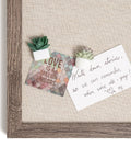 Succulent Push Pins Set for Bulletin Boards with Three Assorted Styles, Nine Count, Cute Office Decor on a bulletin board with notes