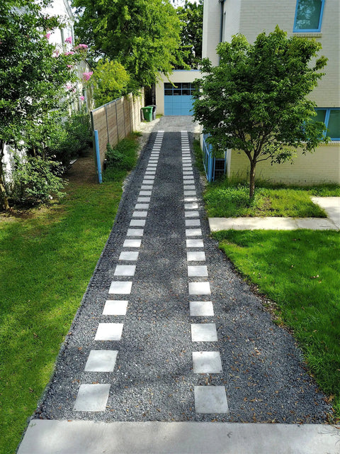 Installed Permeable Paver Grid System For Driveways And Patios, DIY Friendly Deco Pavers, 1.8 Inch Thick, Pack Of 10 Covering 40 Sq Ft