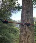 All Purpose Adjustable Bungee Cords With Hooks, 48 Inch, Orange And Black, used for securing around tree outdoors
