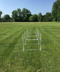 Portable Four Jump Dog Agility Set With Adjustable Bars And Cups, 36 Inch Wide Jumps, Height Range 4 To 32 Inches, Easy Assembly, USA Made