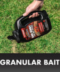 Person using One Shot Fire Ant Killer Granular Bait Delivers 3 Months Of Fire Ant Control, Slow-Acting Worker Kill, 1.5 lb on lawn