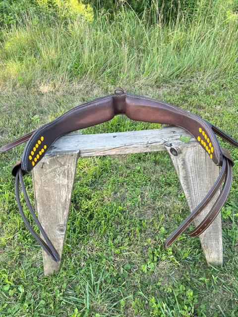 All Leather Driving Harness For Horse Drawn Carriage Brown Premium Quality Adjustable Fit For Pony To Small Horse 12 To 14 Hands