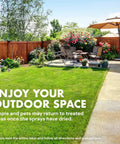 Patio and lawn treated with Fast Acting Insect Killer For Lawns And Landscapes Ready To Spray Concentrate Protects Lawns Veggies