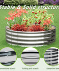 Two Pack 2x2x1 Foot Galvanized Raised Garden Bed Planter Set For Backyard Veggies And Flowers Durable Rust Resistant Frame Easy Assembly Long Lasting Outdoor Garden Kit with flowers and vegetables