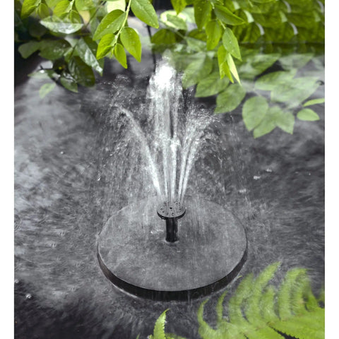 Solar Powered Bird Bath Fountain Pump Kit With 4 Nozzle Heads, Quiet Submersible Water Pump For Pond Pool Garden Fish Tank And Aquarium