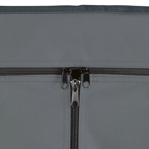 Heavy Duty Garage Shelf Cover With Weather X Fabric close-up of dual zippers for 48W x 18D x 72H shelves