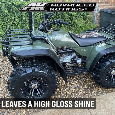 Plastic Shine And Protect Spray For ATVs UTVs Trucks And Dirt Bikes High Gloss Finish Easy Cleanup Kick Dirt To The Curb Dust And Stain Repellent Durable Vinyl And Plastic Surface Protector 16oz on Honda ATV