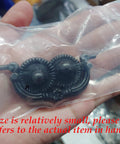 Four Pieces Bail Pull Handles Antique Vintage Hardware for Furniture Cabinets Drawers and Dressers Black Zinc Alloy Rustproof