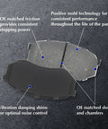 Centric C-Tek ceramic front brake pads; two-pad set for Acura/Honda with friction surface and backing plate.