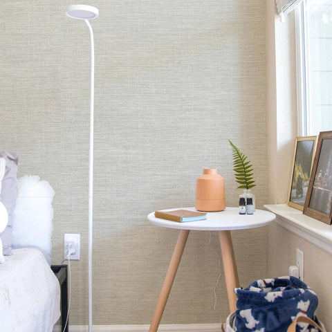Marbletile Style Wallcovering Dope Gray Ivory White Grasscloth Texture 36 Inch Wide Roll 8 Yards Long Natural Paper Weave